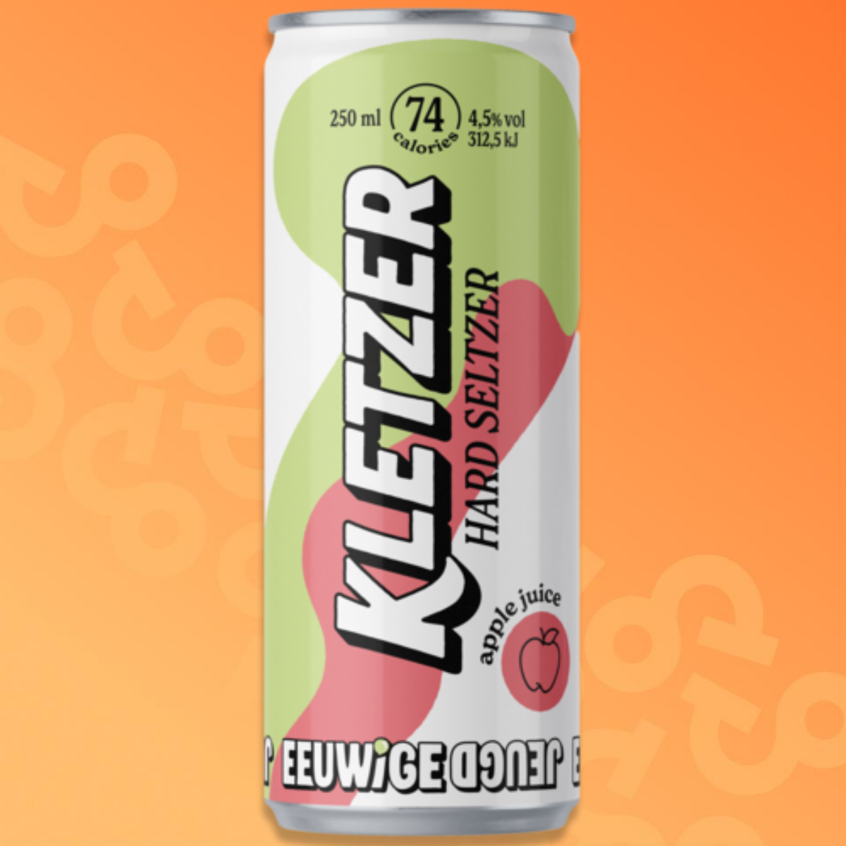 Kletzer Hard Seltzer Apple can 25 cl