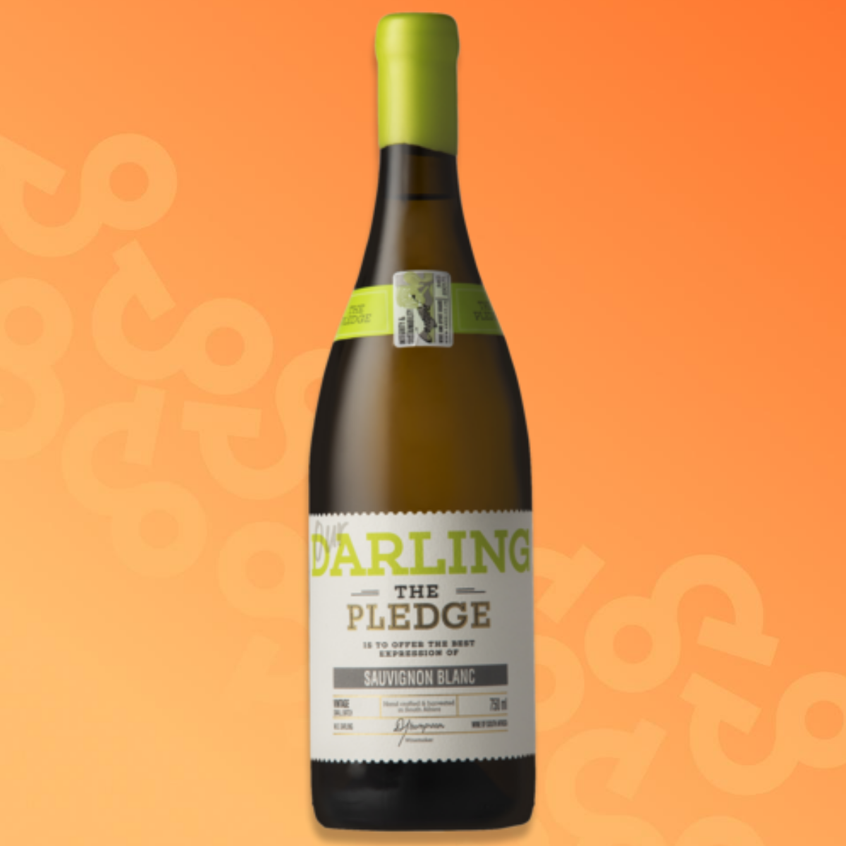 Bottiglia The Pledge Il nostro Darling Sauvignon Blanc vino bianco 75 cl