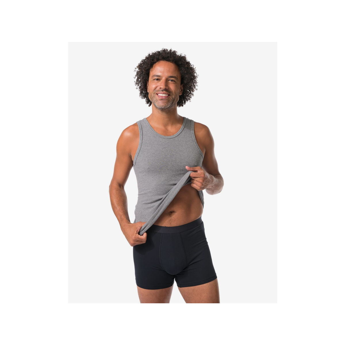 HEMA Herenboxers - 3 stuks zwart (zwart)