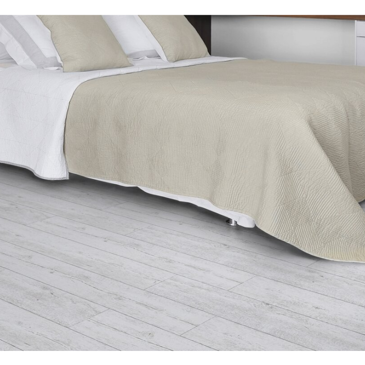 Lame de sol PVC effet bois auto-adhésive white pecan Gerflor - 91.4 cm x 15.2 cm x 0.2 cm