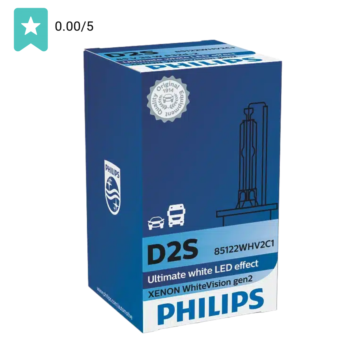 Philips WhiteVision Xenon D2S Gen2 - 85122whv2c1 | Autolampen | Dutch Performance Products