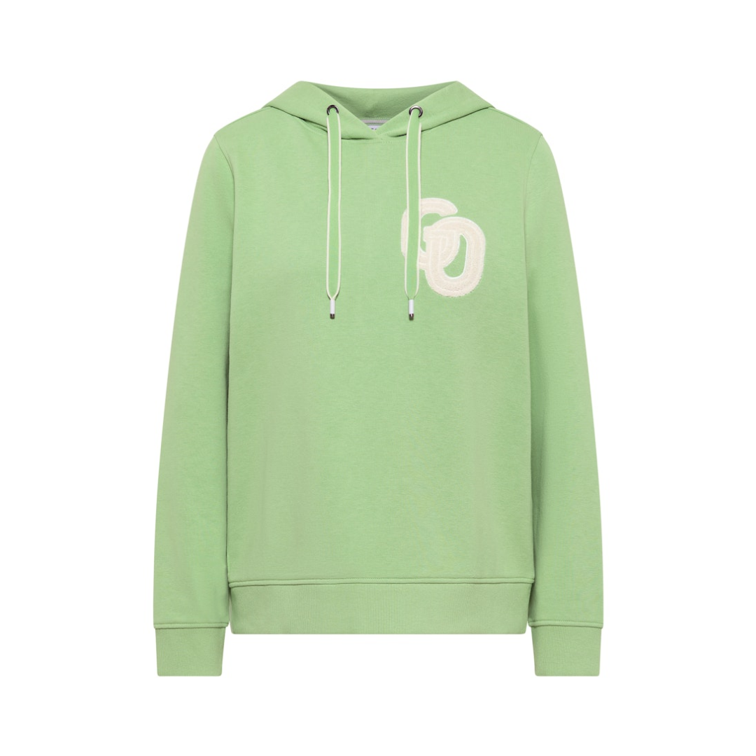 cecil Sweatshirt Stickerei Tunnelzug Baumwolle-Polyester Blau