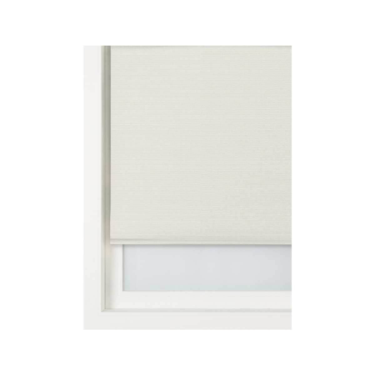 HEMA Rolgordijn structuur grof verduisterend/witte achterzijde wit (wit)