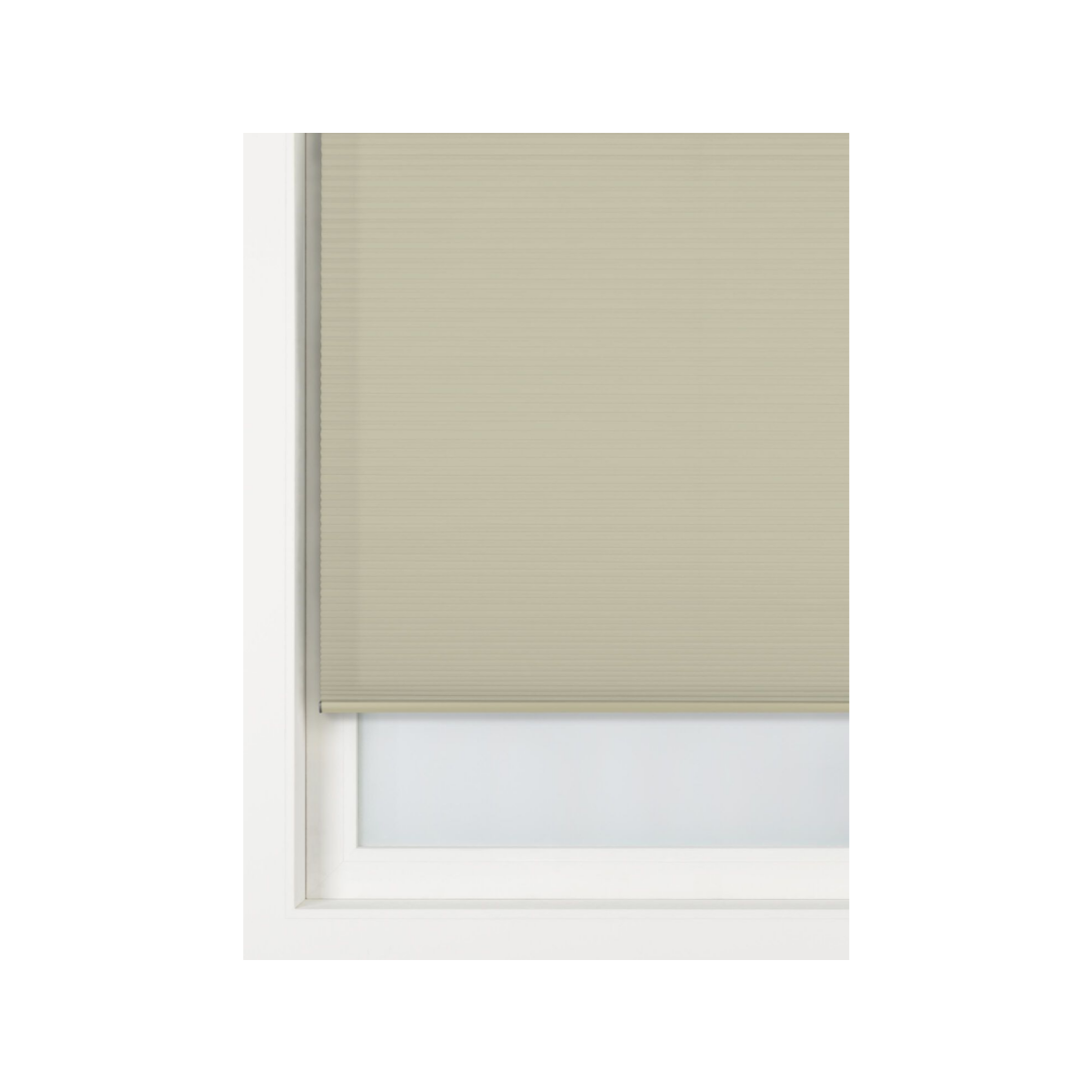 HEMA Plisse dubbel verduisterend witte achterzijde beige (beige)