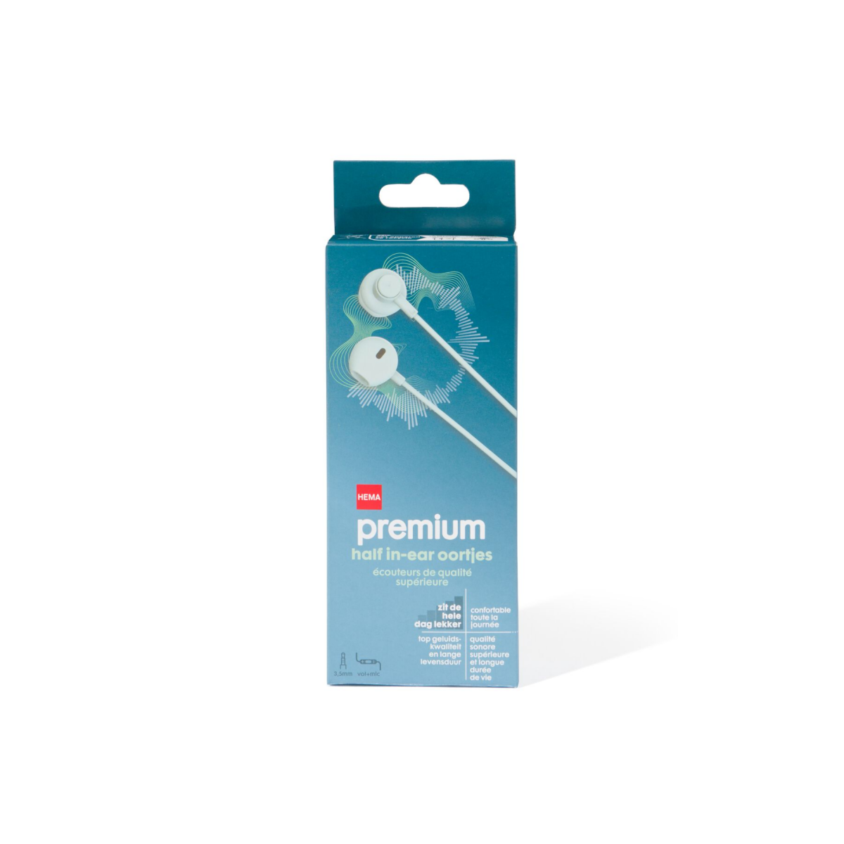 HEMA HEMA Oortjes Half In-ear Premium Mint