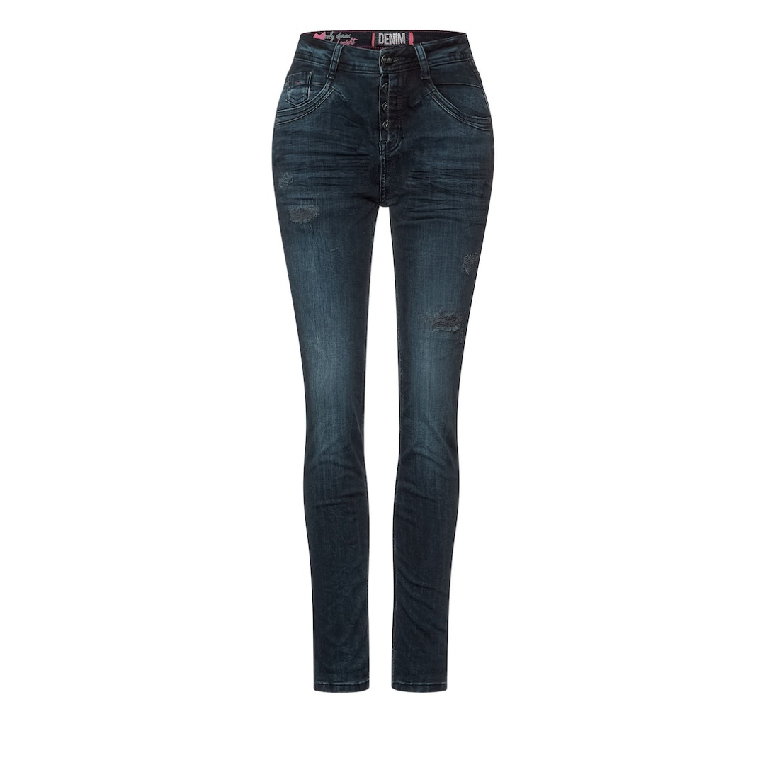 Street One - Damen Jeans - Schwarz/Blau - Größe: 30-30 - bei Tara-M