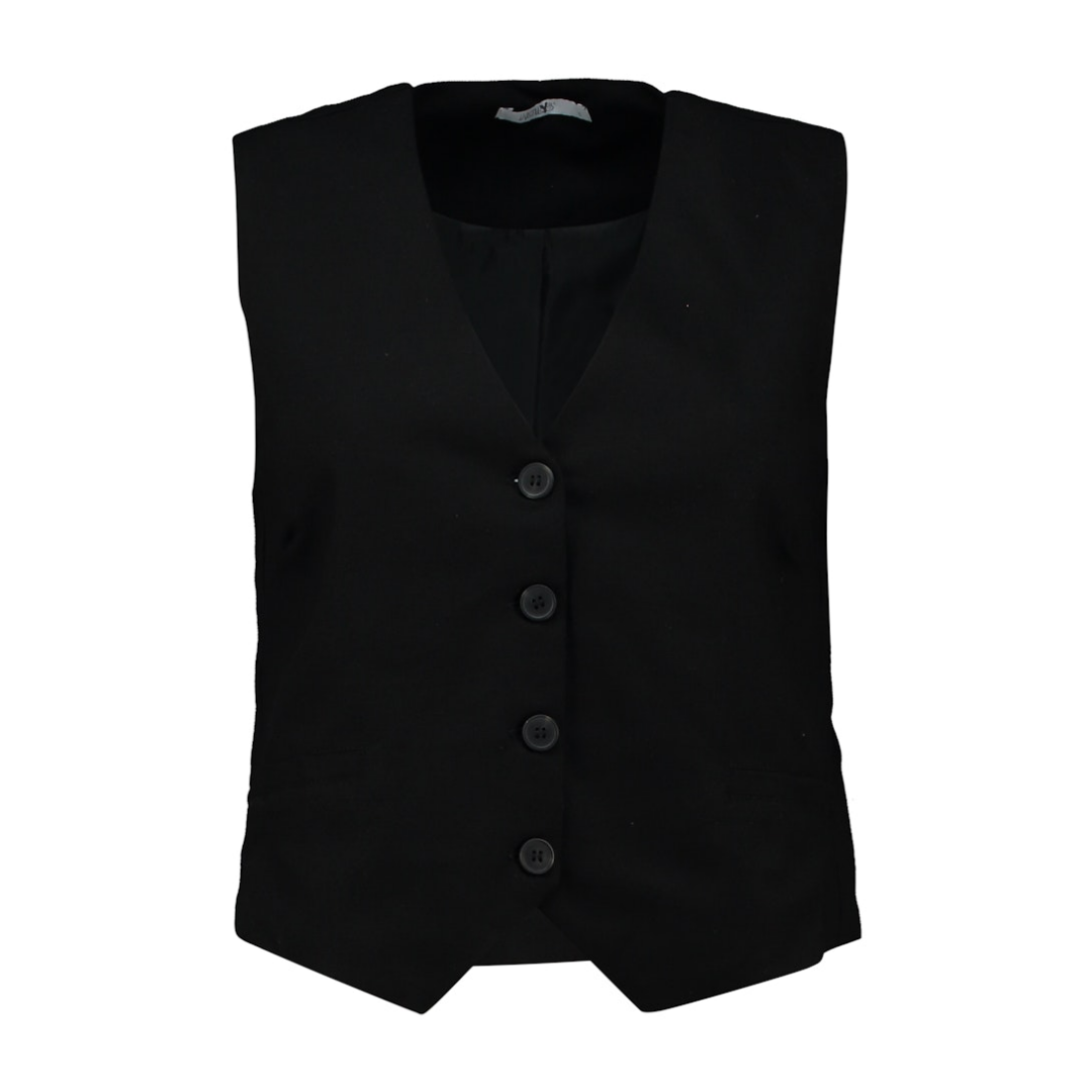 Hailys - Damen Weste - Schwarz - Größe: S - bei Tara-M