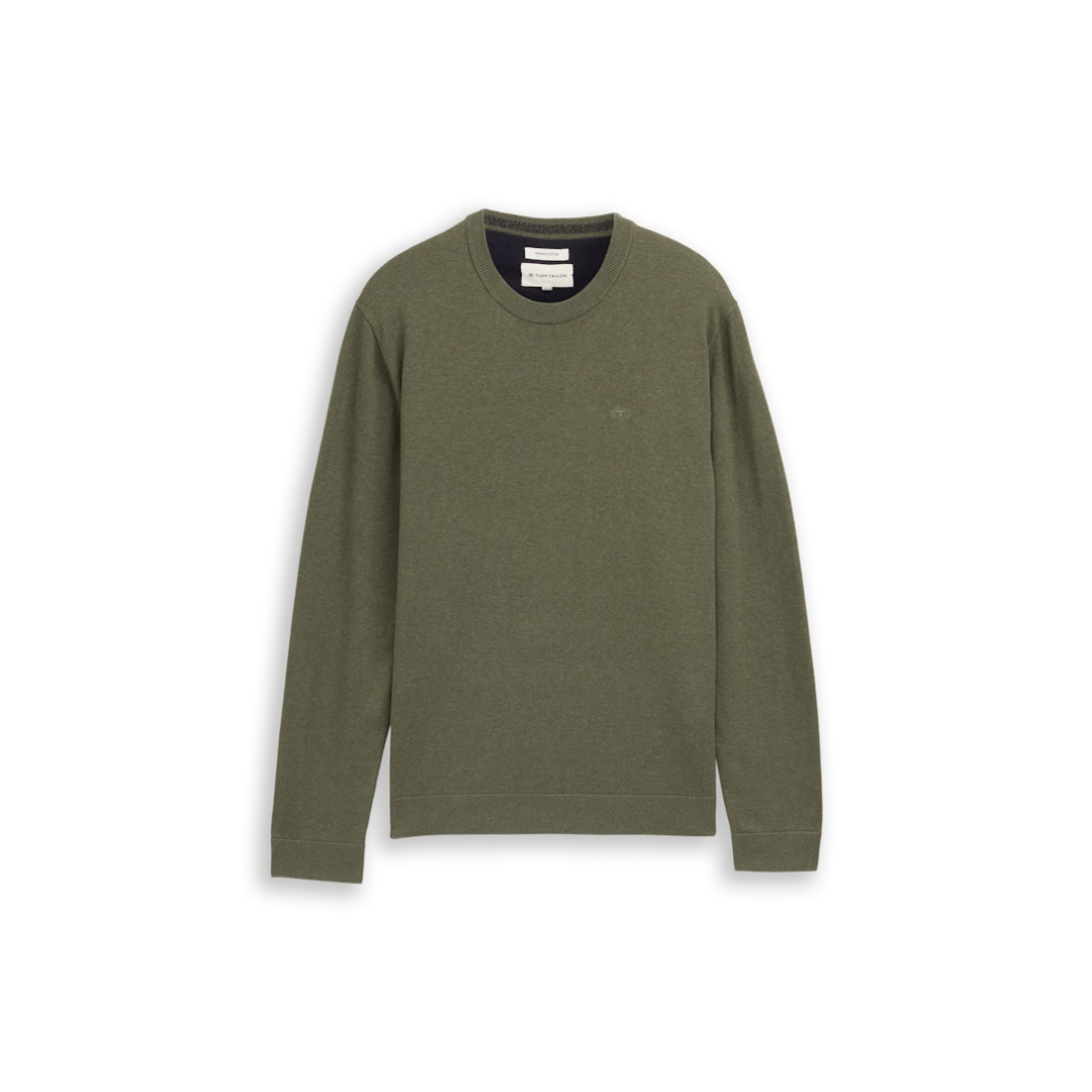 Tom Tailor - Herren Pullover - tea leaf melange - Größe: XXL - bei Tara-M