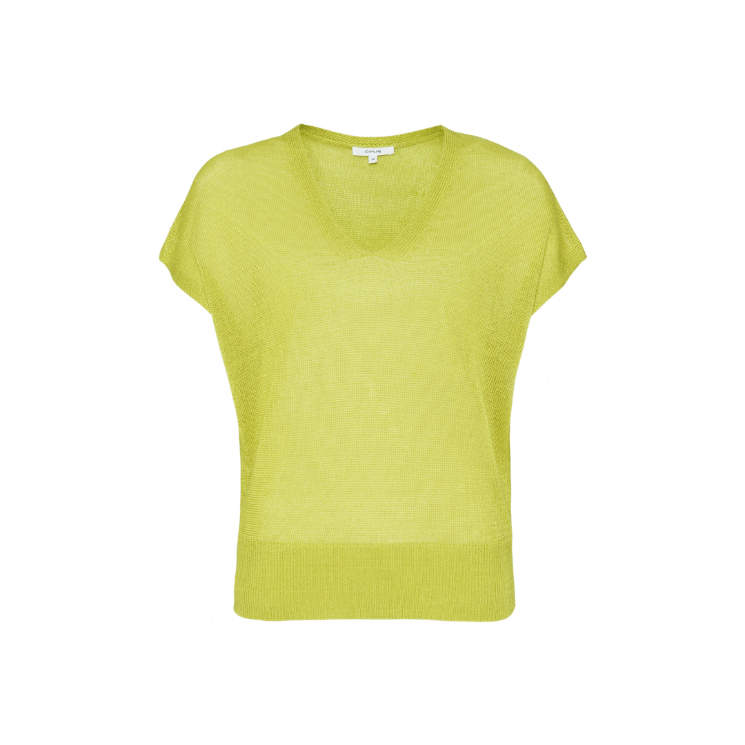 Opus - Damen Pullover - Gelb - Größe: 42 - bei Tara-M