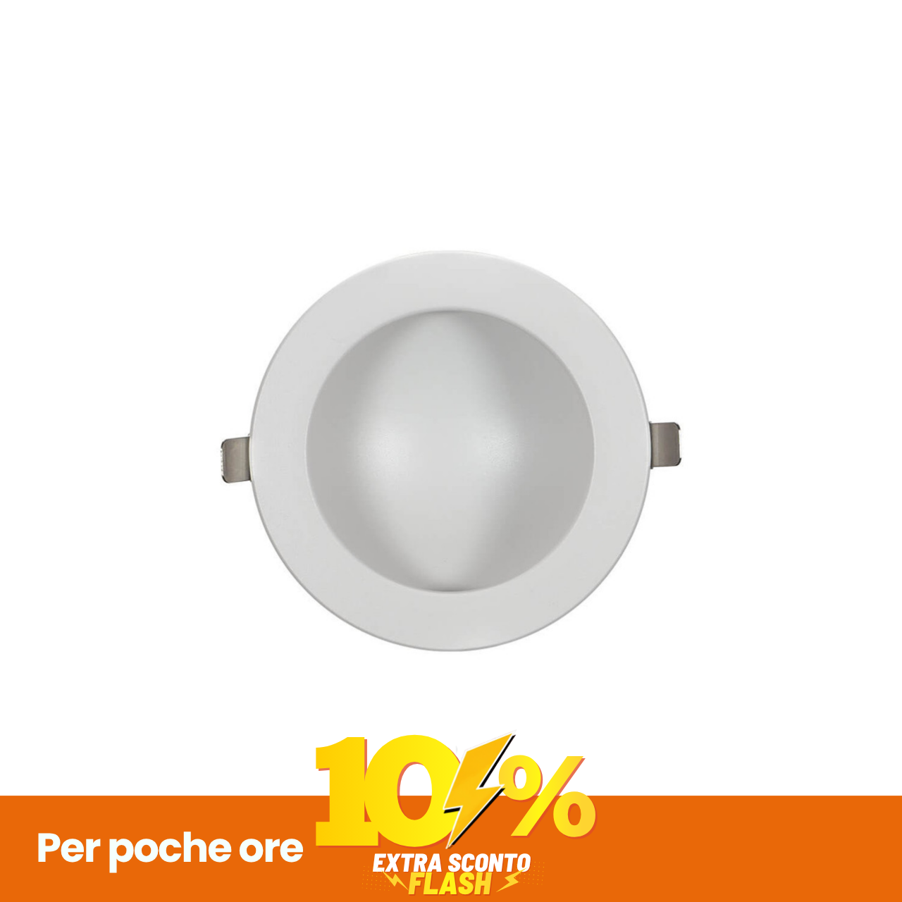 Faro LED Da Incasso Rotondo Luce Indiretta 12W Foro Ø130Mm Colore Bianco Naturale 4.000K-image
