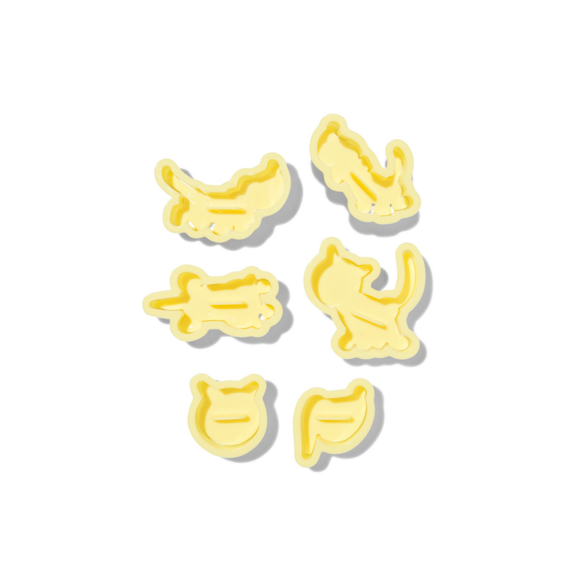 HEMA Takkie en Siepie uitsteekvormen - 6 stuks (geel)