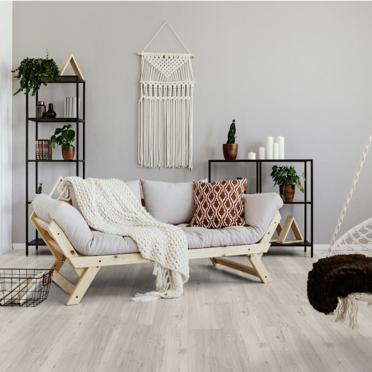 Lame de sol PVC effet bois clipsable columbia pearl Gerflor - 123.9 cm x 21.2 cm x 0.42 cm — vue 3