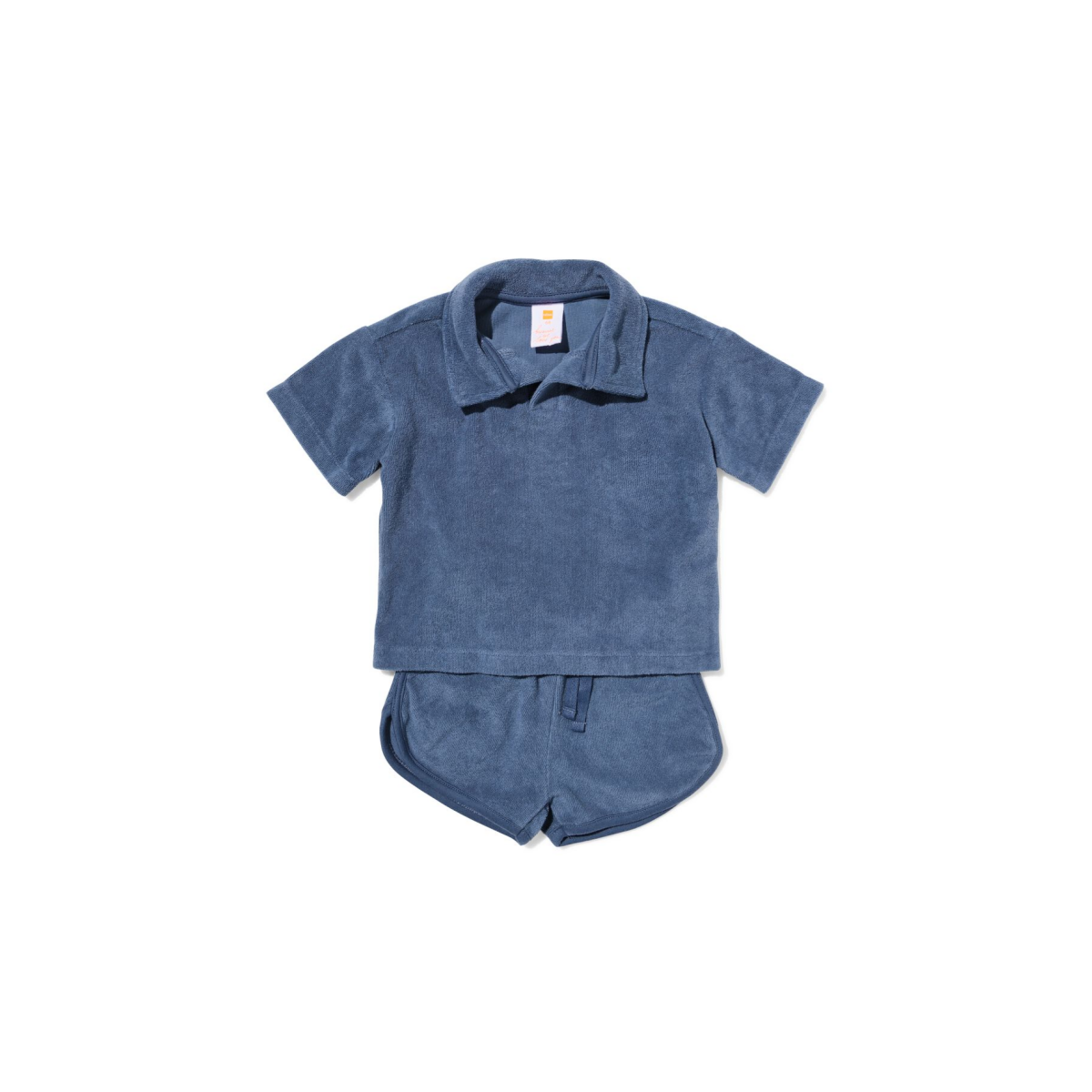 HEMA Babykledingset comfy fit badstof blauw (blauw)
