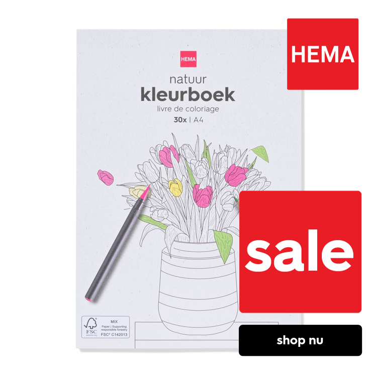 HEMA Kleurboek A4 natuur