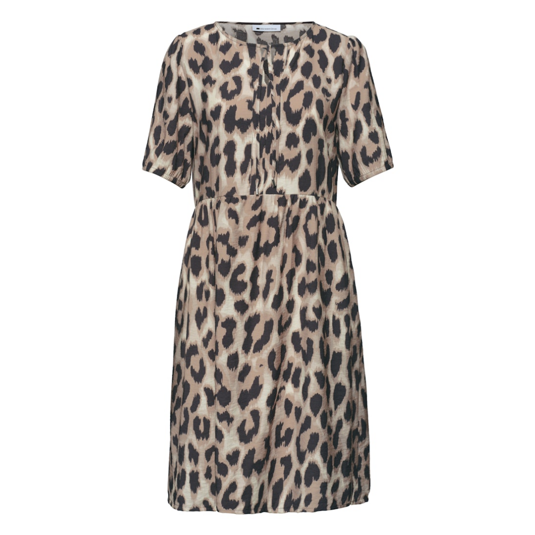 Street One - Damen Kleid - timeless beige - Größe: 42 - bei Tara-M