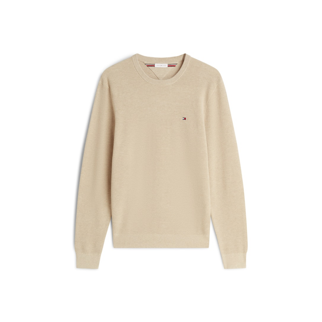Tommy Hilfiger - Herren Pullover - Batique khaki Heather - Größe: L - bei Tara-M