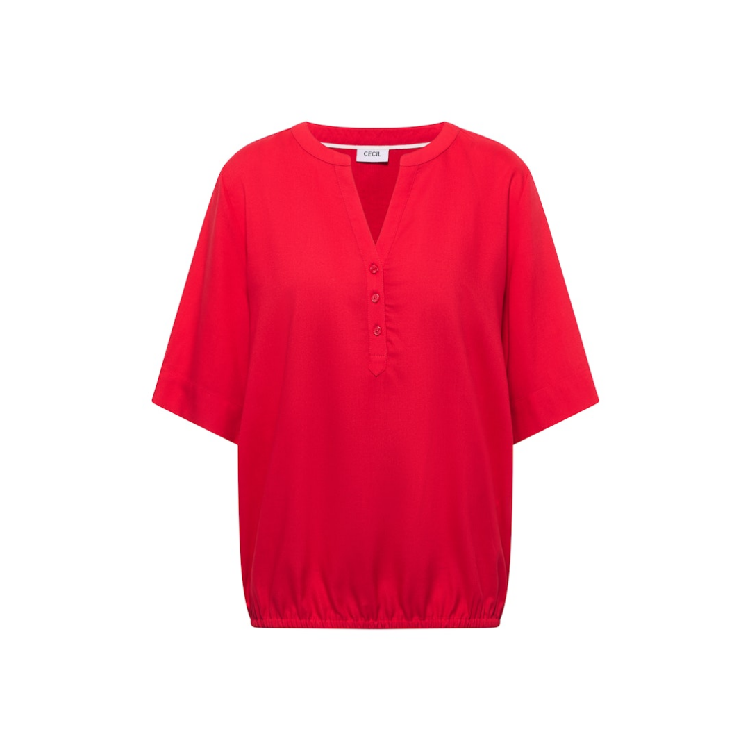Cecil - Damen Kurzarmbluse - glazed apple red - Größe: XXL - bei Tara-M