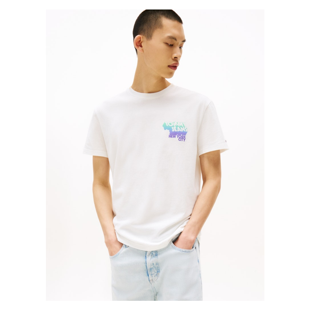 Tommy Jeans - Herren T-Shirt - Weiß - Größe: XXL - bei Tara-M