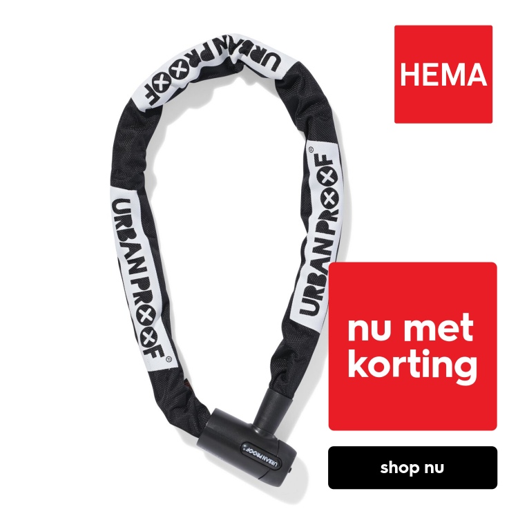 Urban Proof kettingslot 8mmx100cm zwart (zwart)