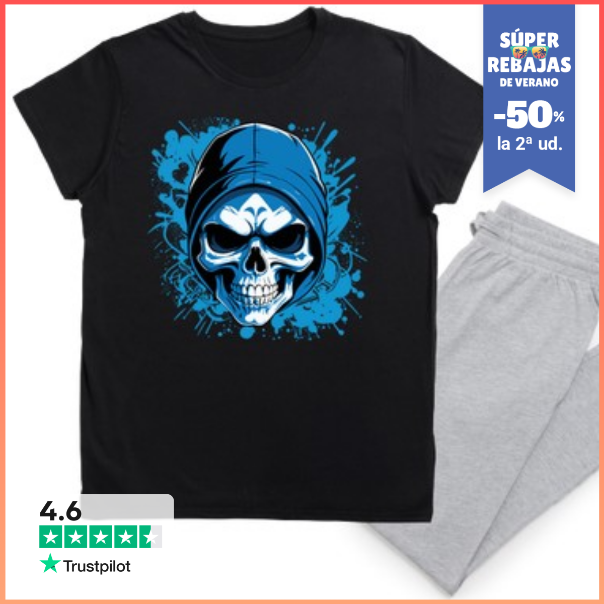 Pijama Calavera En Estilo Graffiti LaTostadora