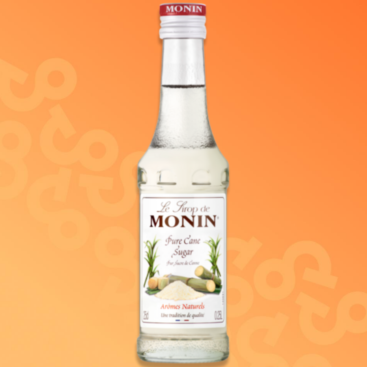 Bottiglia di sciroppo di zucchero di canna Monin Sucre de Canne da 25 cl