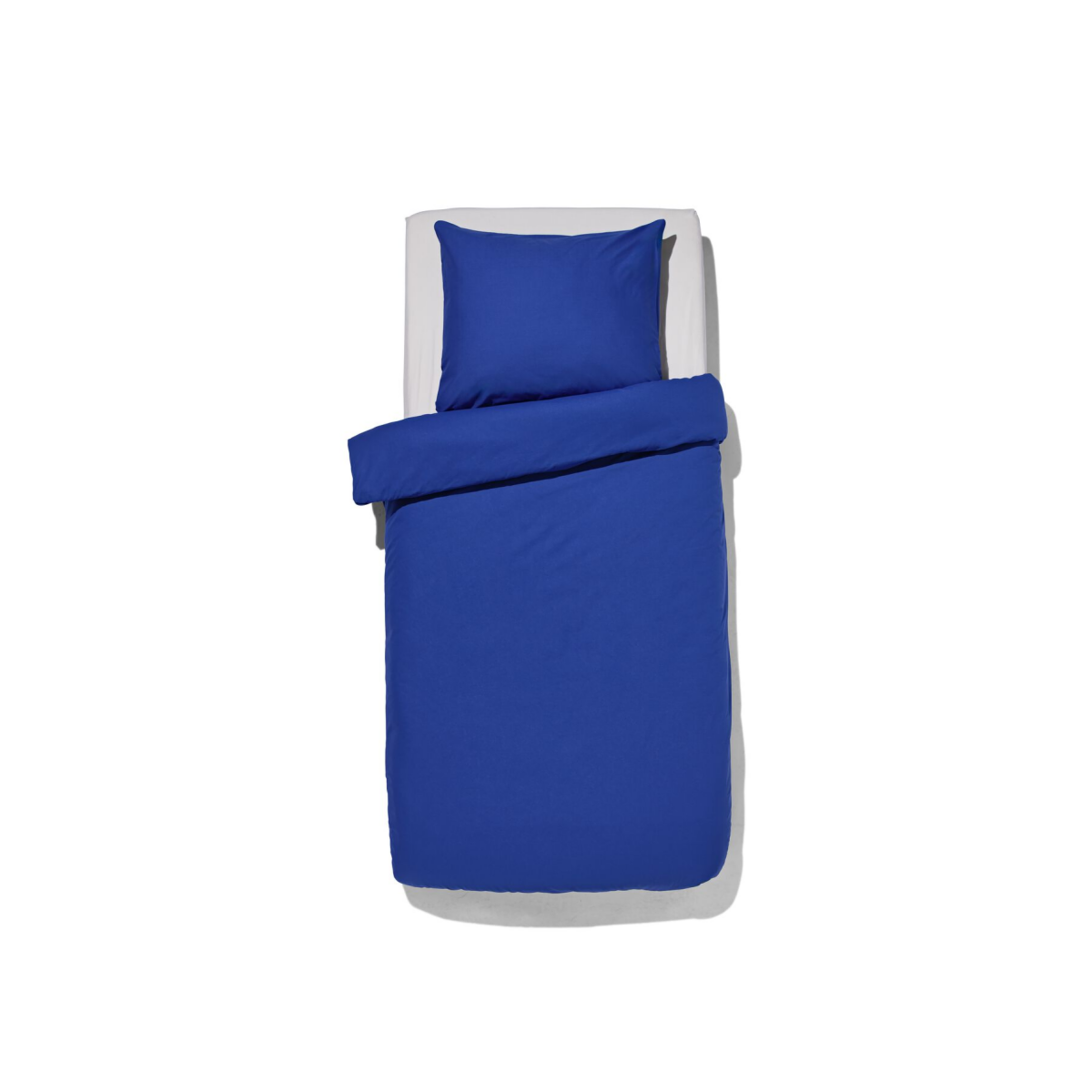HEMA HEMA Dekbedovertrek 140x200/220cm Zacht Katoen Kobaltblauw (kobaltblauw)