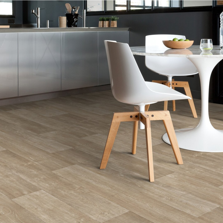 Rouleau 4m de sol PVC effet bois pose libre hudson blond Gerflor - 2500 cm x 400 cm x 0.29 cm