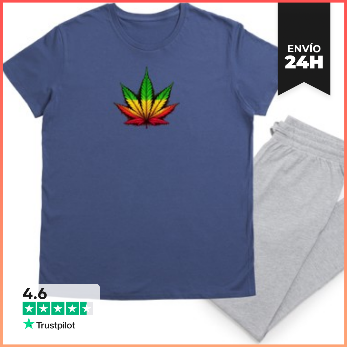 Pijama marijuana tricolor laTostadora