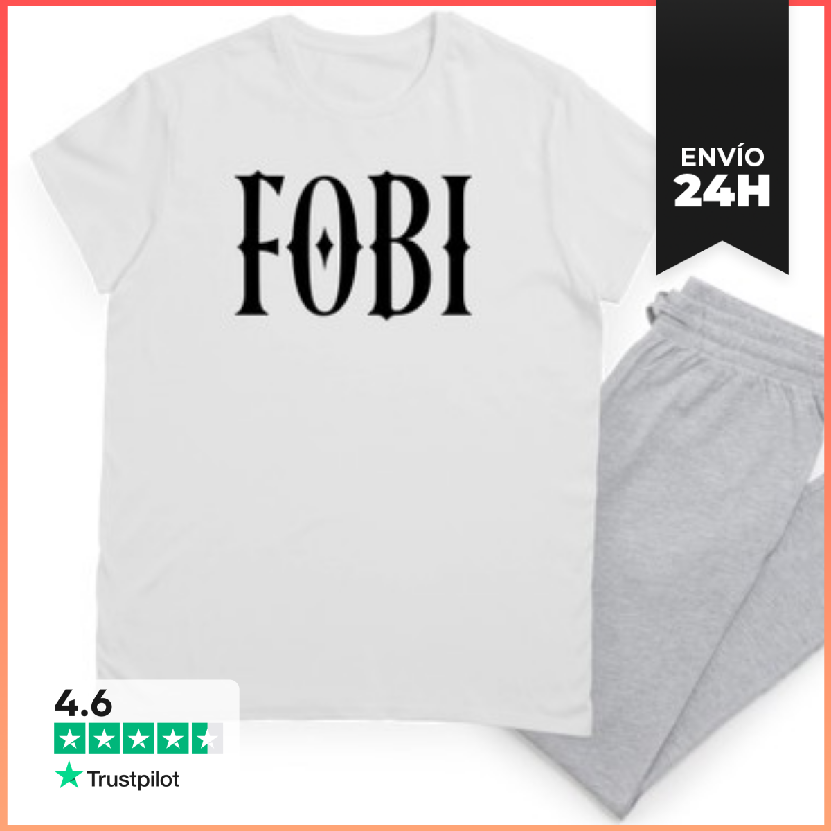 Pijama Fobi Miedo De Ser Incluido Negro LaTostadora