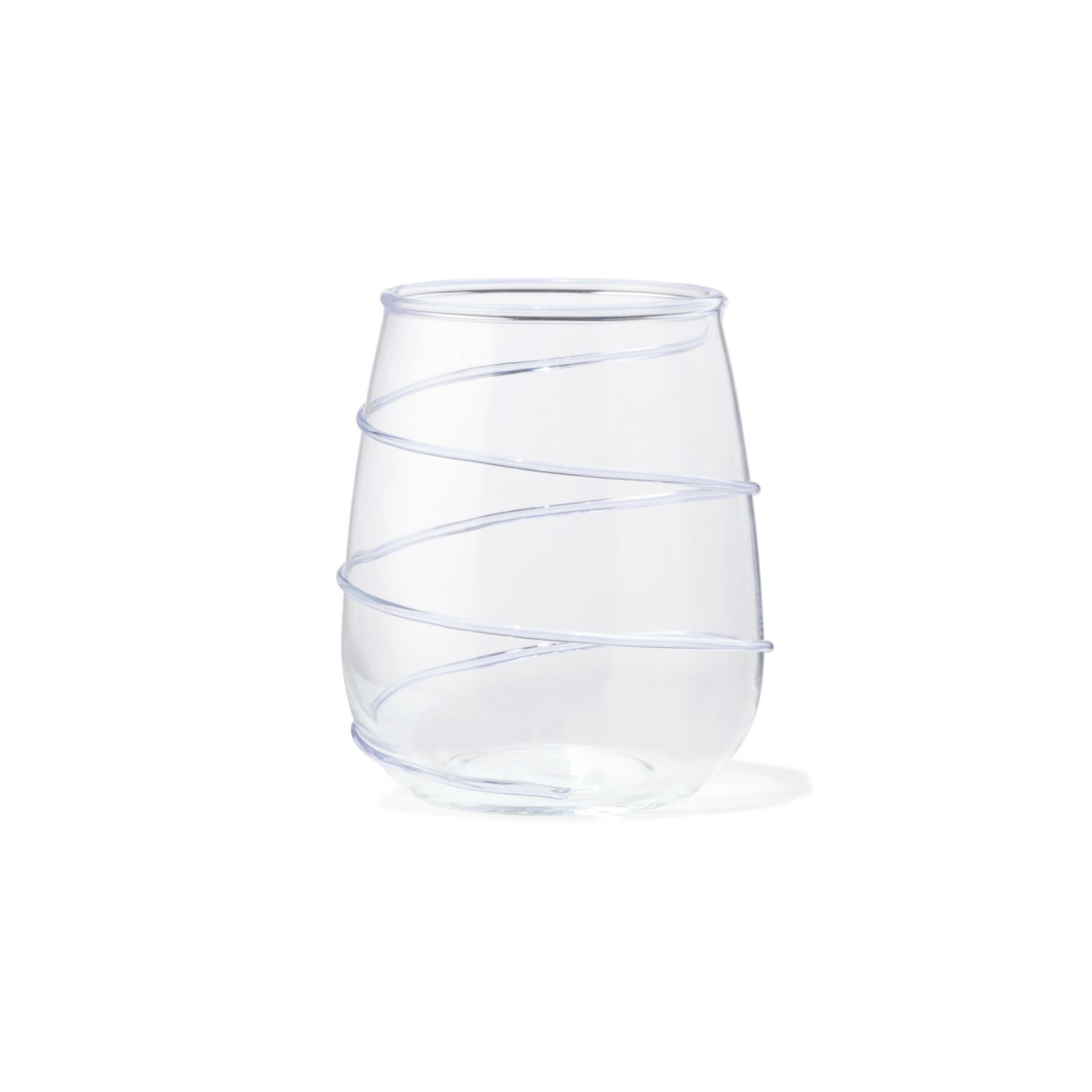 HEMA HEMA Waterglas Spiraal Blauw