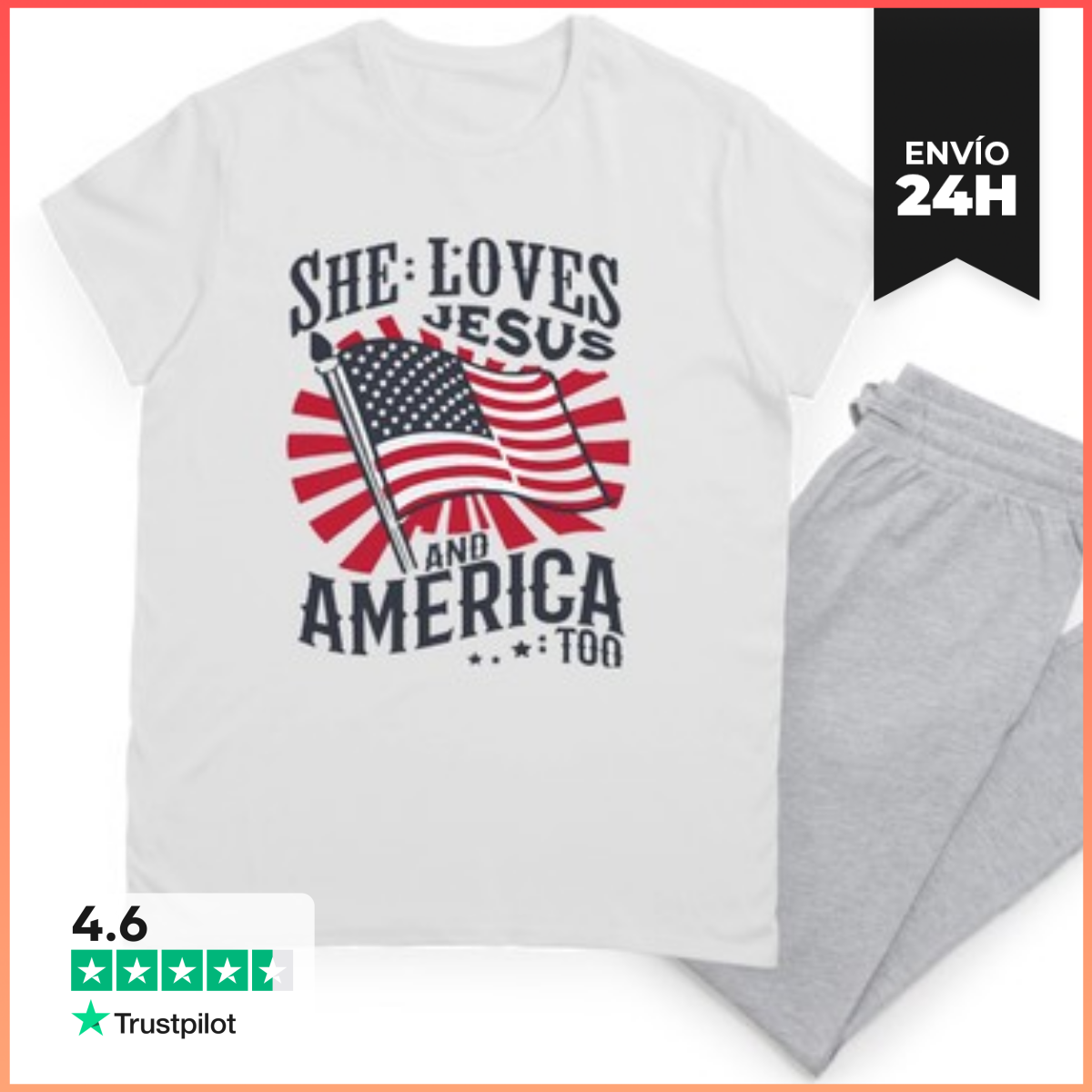 Pijama camiseta del día de la independencia laTostadora
