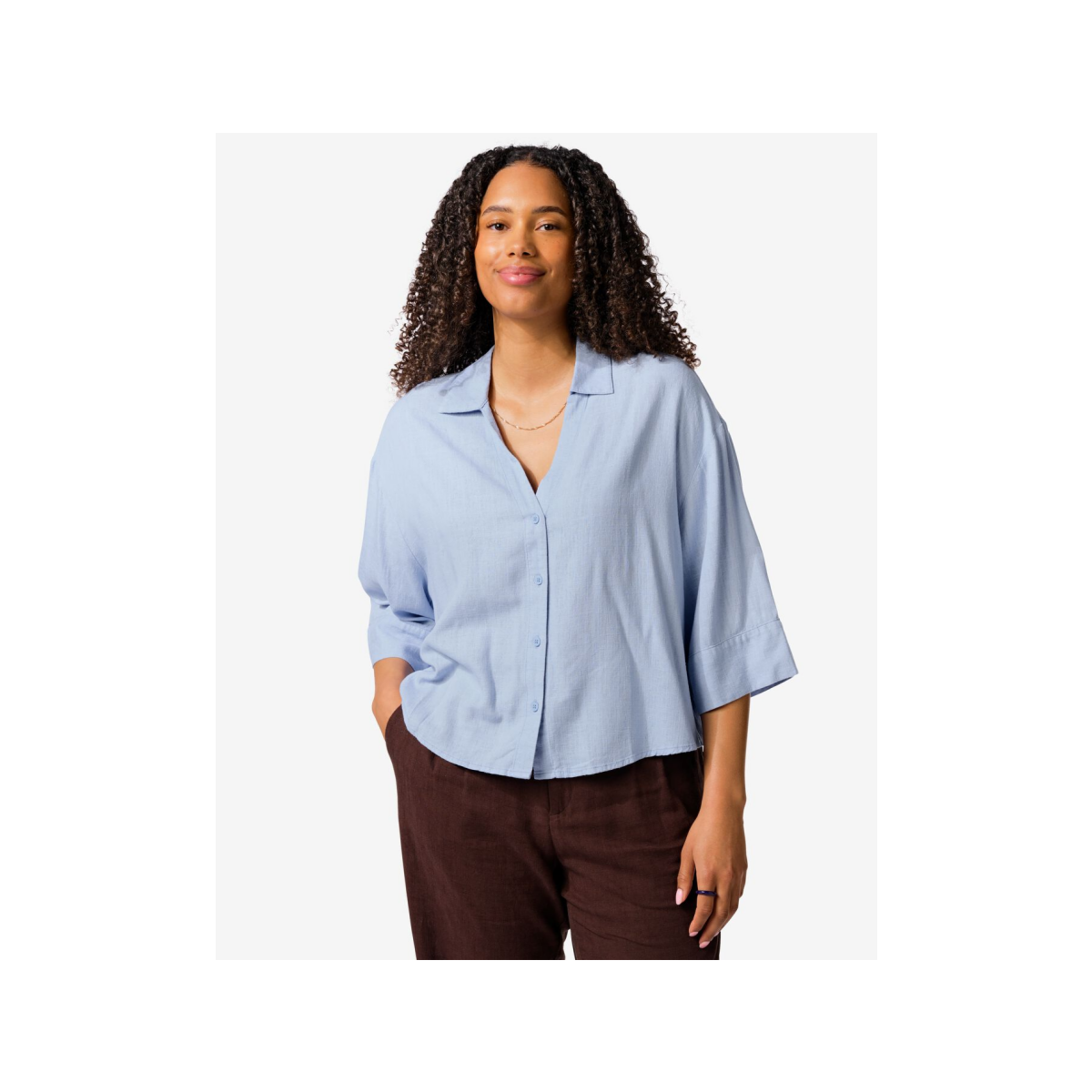 HEMA Damesblouse Dawn lichtblauw (lichtblauw)