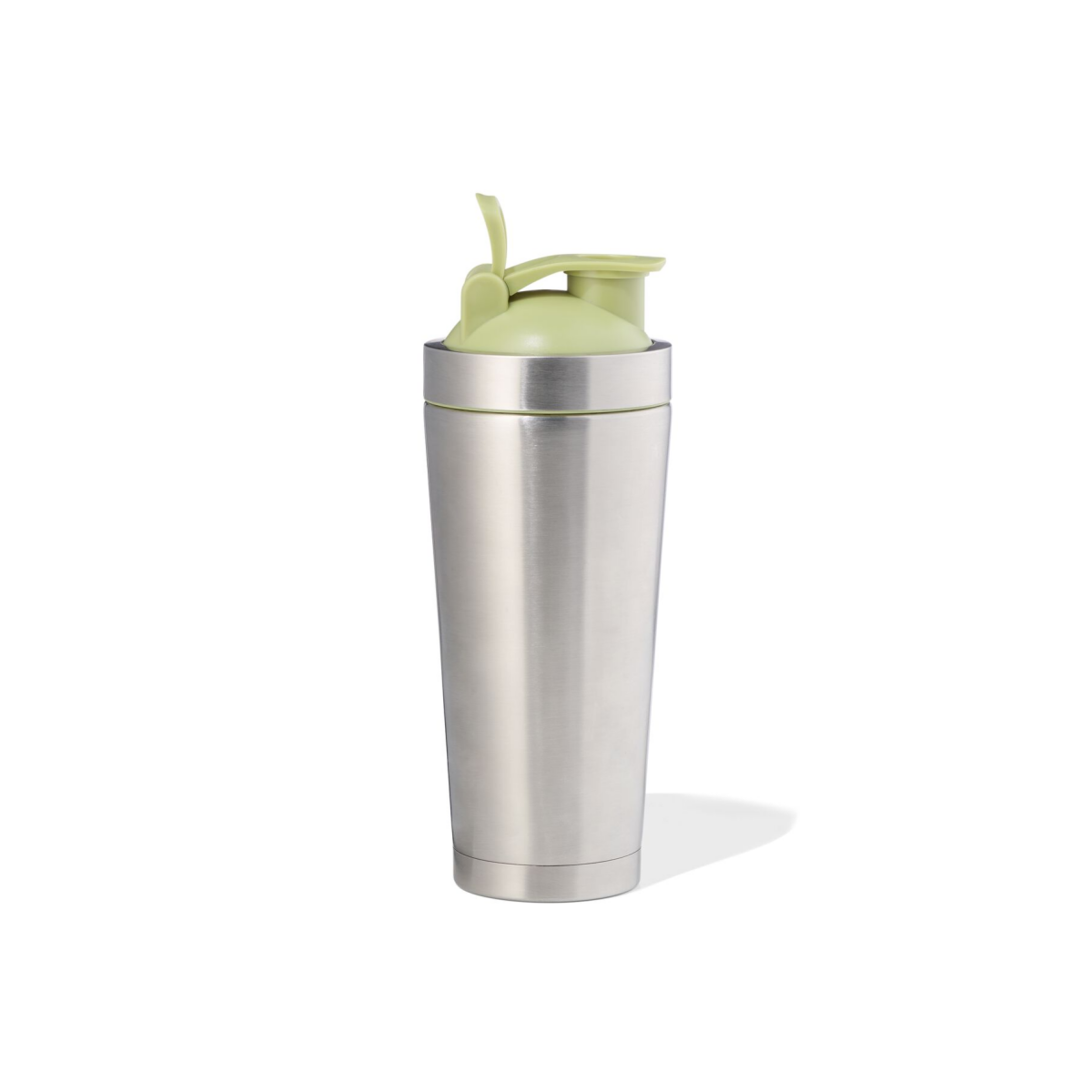 HEMA HEMA Shakebeker 750ml Rvs Metallic-groen (grijs metallic)