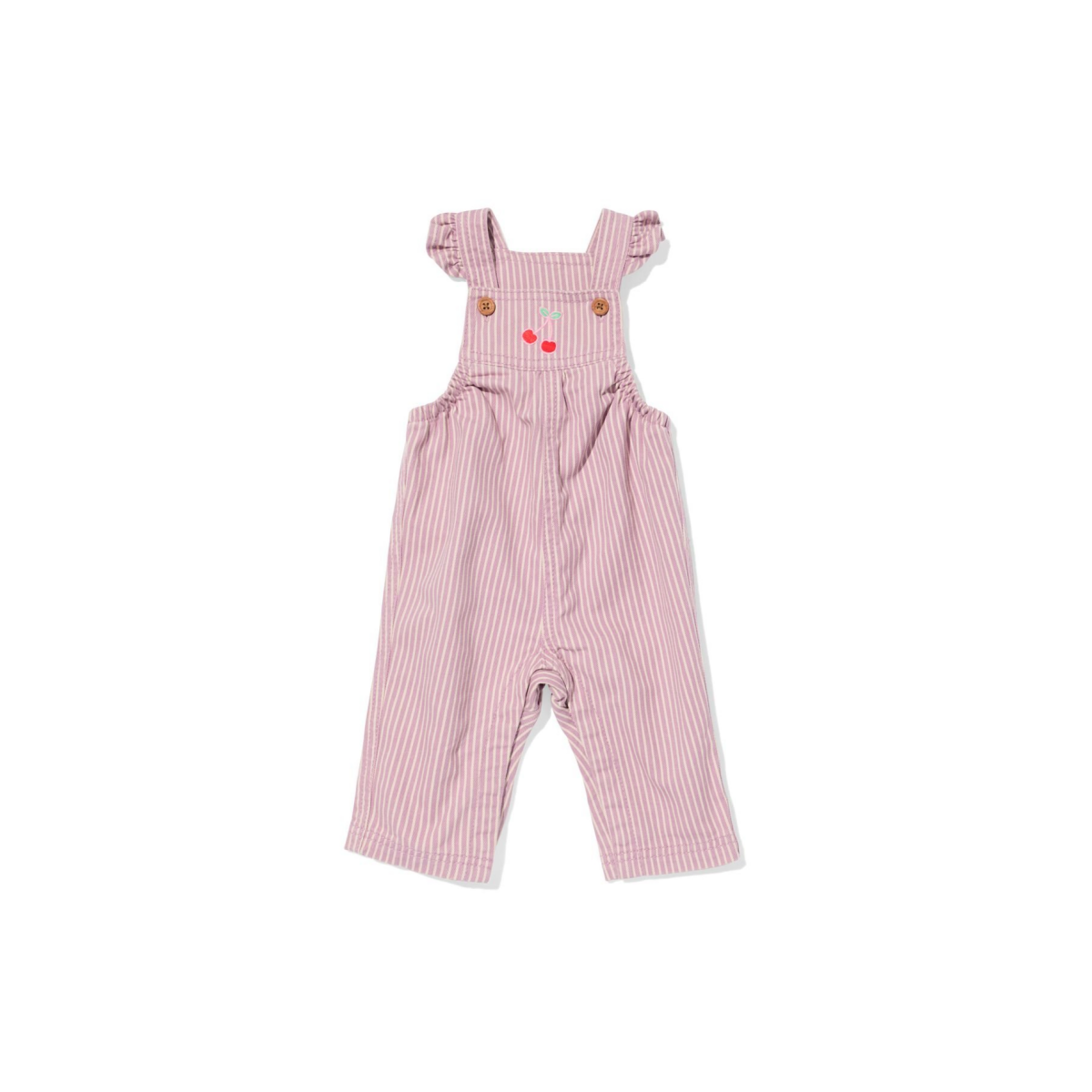 HEMA Babyjumpsuit strepen paars (paars)