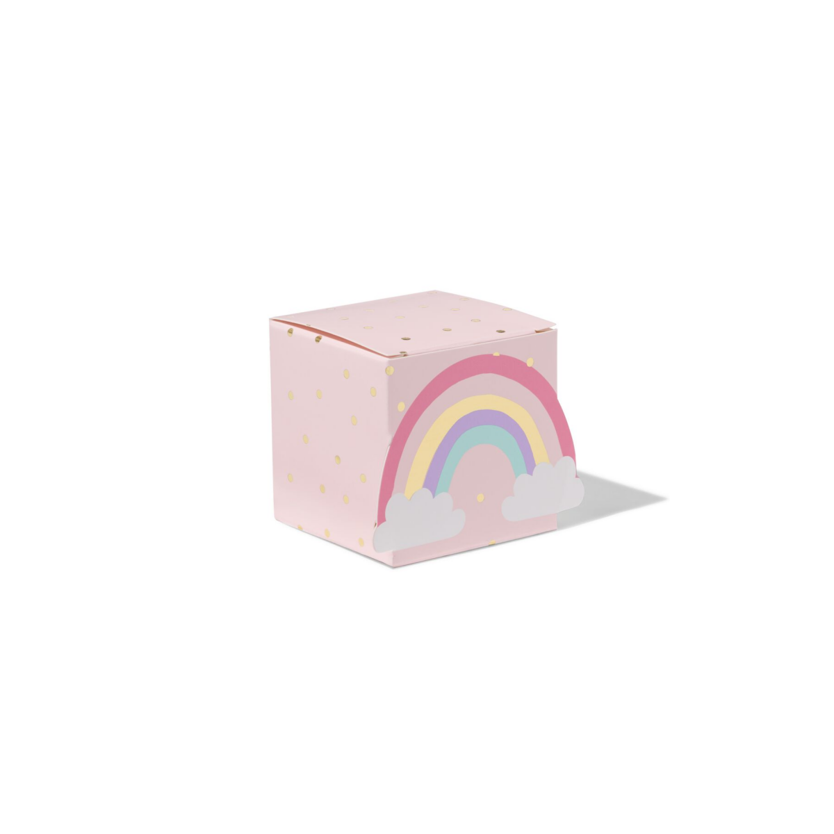 Vouwbare Cadeaudoosjes 13x12.5x2cm Papier Prinses - 6 Stuks (roze)