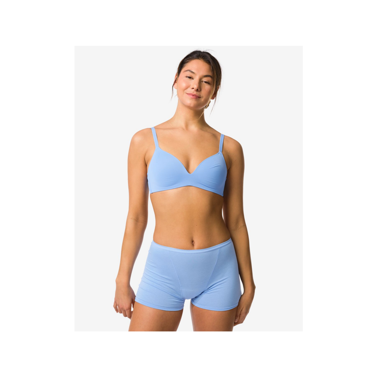HEMA Menstruatieboxer katoen hoge absorptie blauw (blauw)