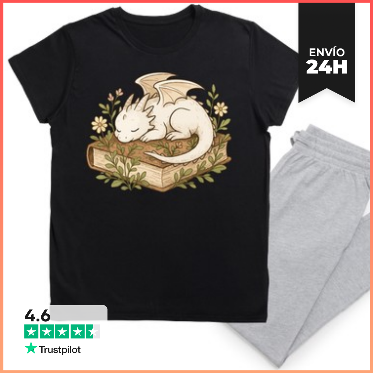 Pijama Dragón de fantasía durmiendo sobre el l laTostadora