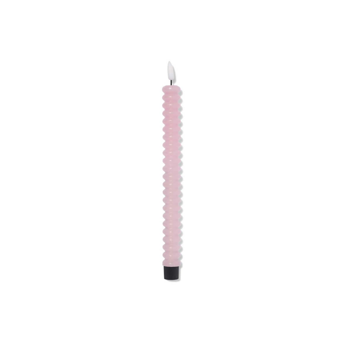 HEMA HEMA Led-dinerkaars ⌀2.3x29cm Ribbel Lichtroze (lichtroze)