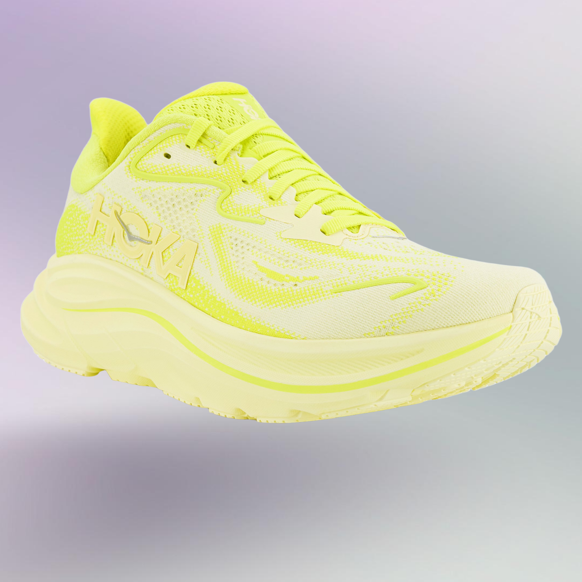 Chaussure Running Hoka One One Clifton 10 Neon Pack - Jaune/or - pour Homme - taille 48