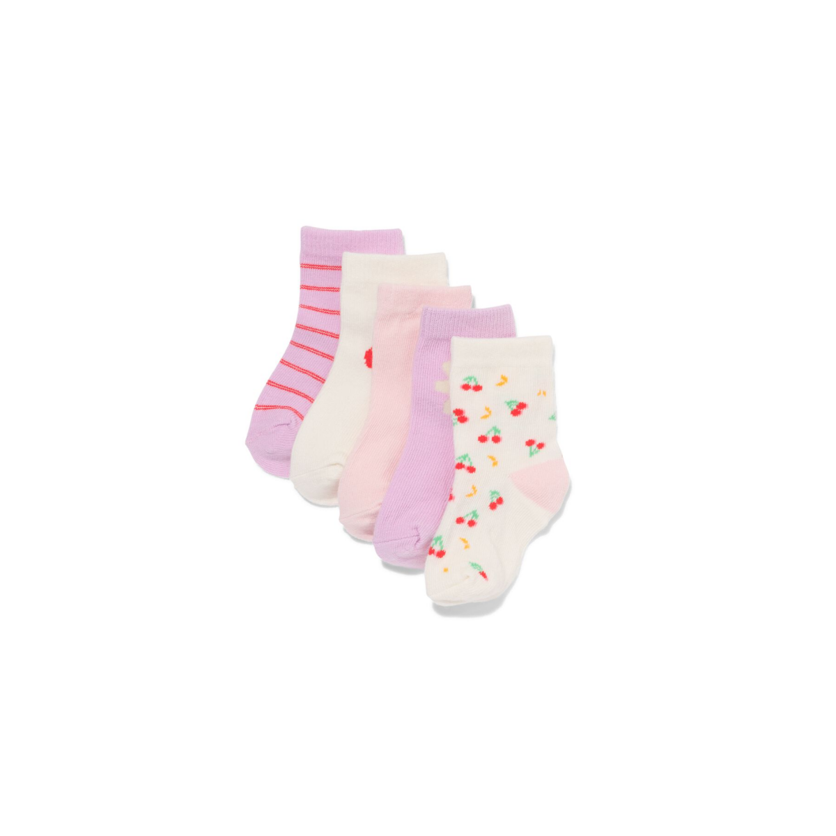 HEMA Babysokken fruit - 5 paar beige (beige)