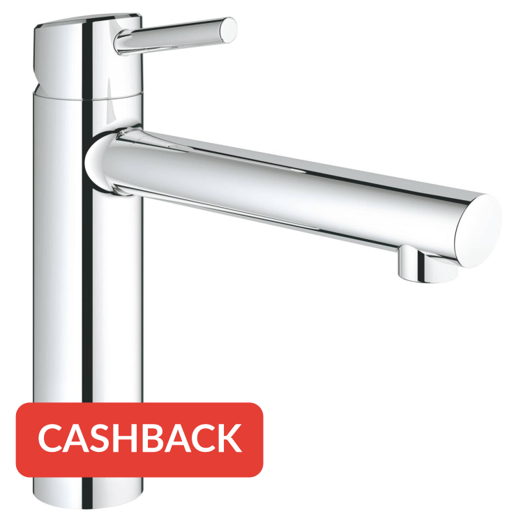 Grohe Concetto keukenkraan met medium uitloop chroom