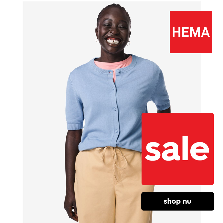 HEMA Damesvest Lila gebreid blauw (blauw)