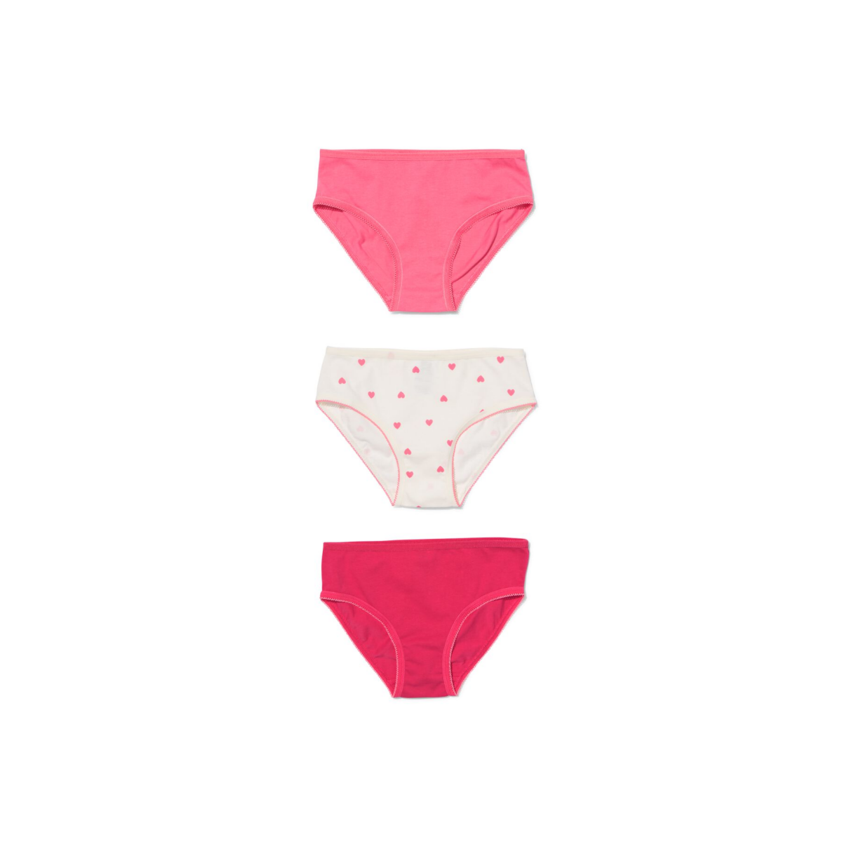HEMA Kinderslips katoen - 3 stuks roze (roze)