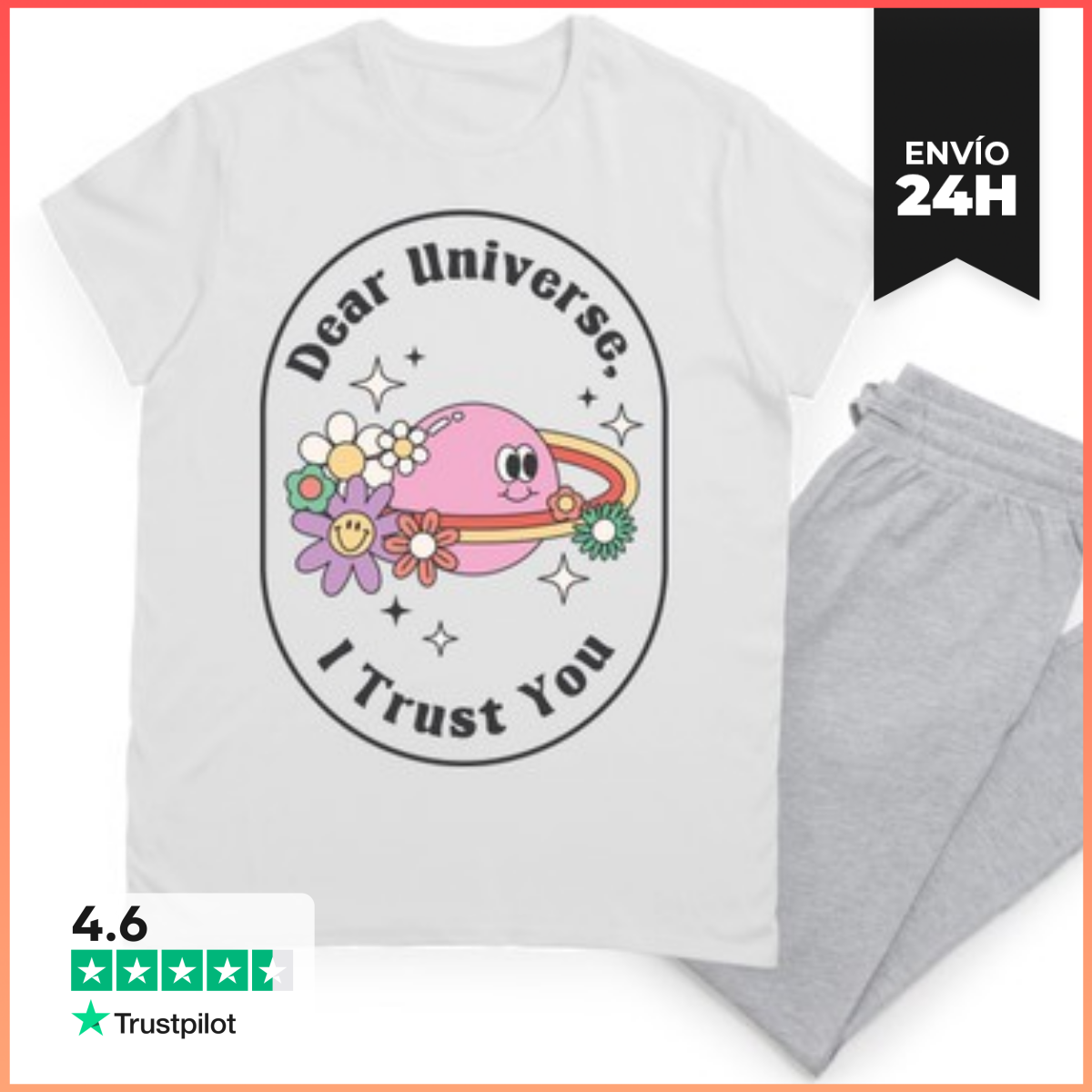 Pijama DEAR UNIVERSE I TRUST YOU RETRO laTostadora