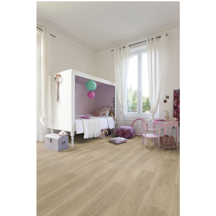 Rouleau 4m de sol PVC effet bois pose sans colle cognac scandi oak Gerflor - 3000 cm x 400 cm x 0.2 cm — vue 3