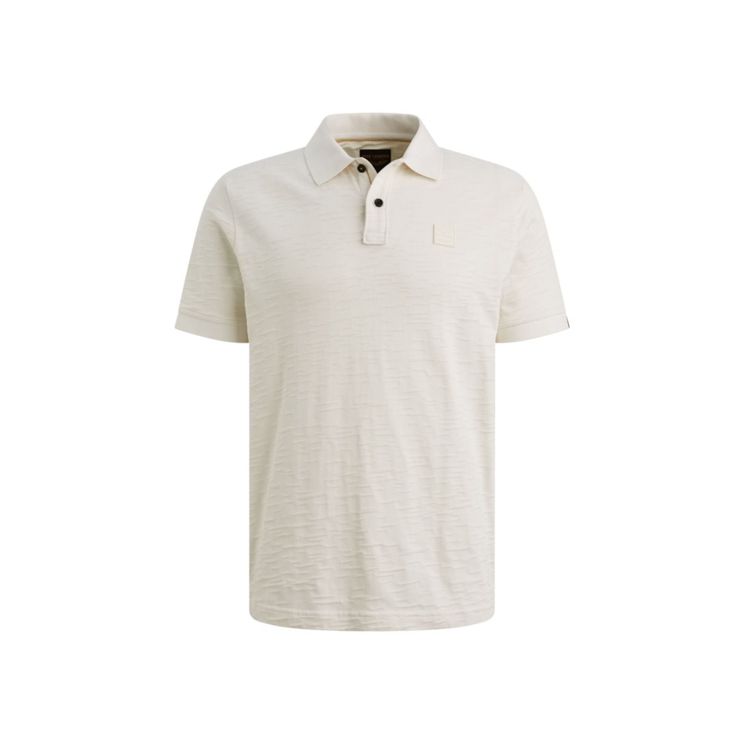 PME Legend Polo Jacquard Jersey Grau