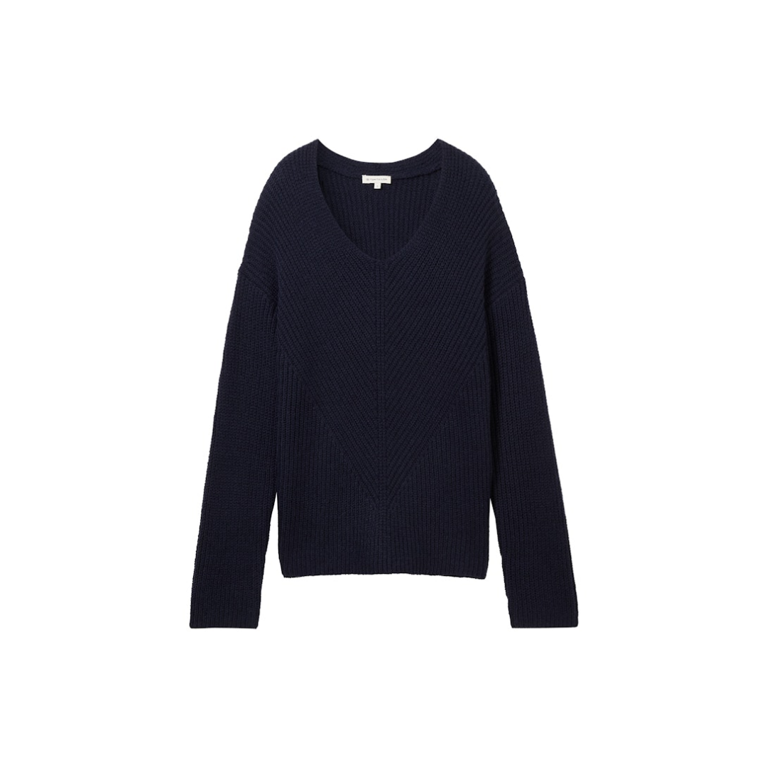 Tom Tailor - Damen Pullover - Blau - Größe: XXXL - bei Tara-M