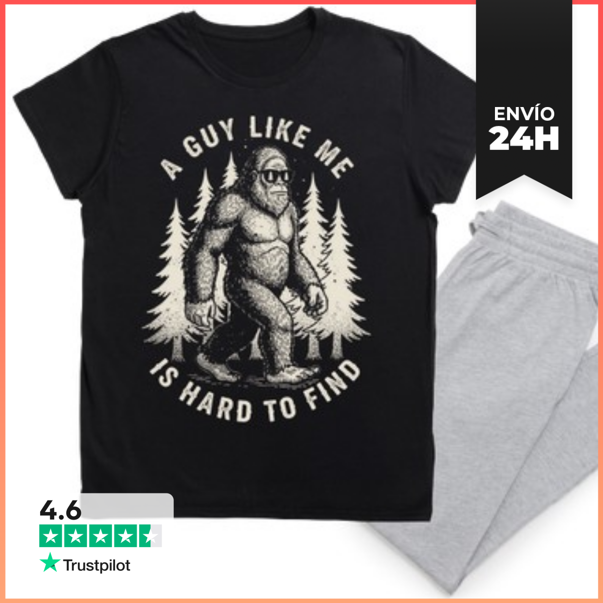 Pijama A GUY LIKE ME IS HARD TO FIND BIGFOOT DAD LaTostadora