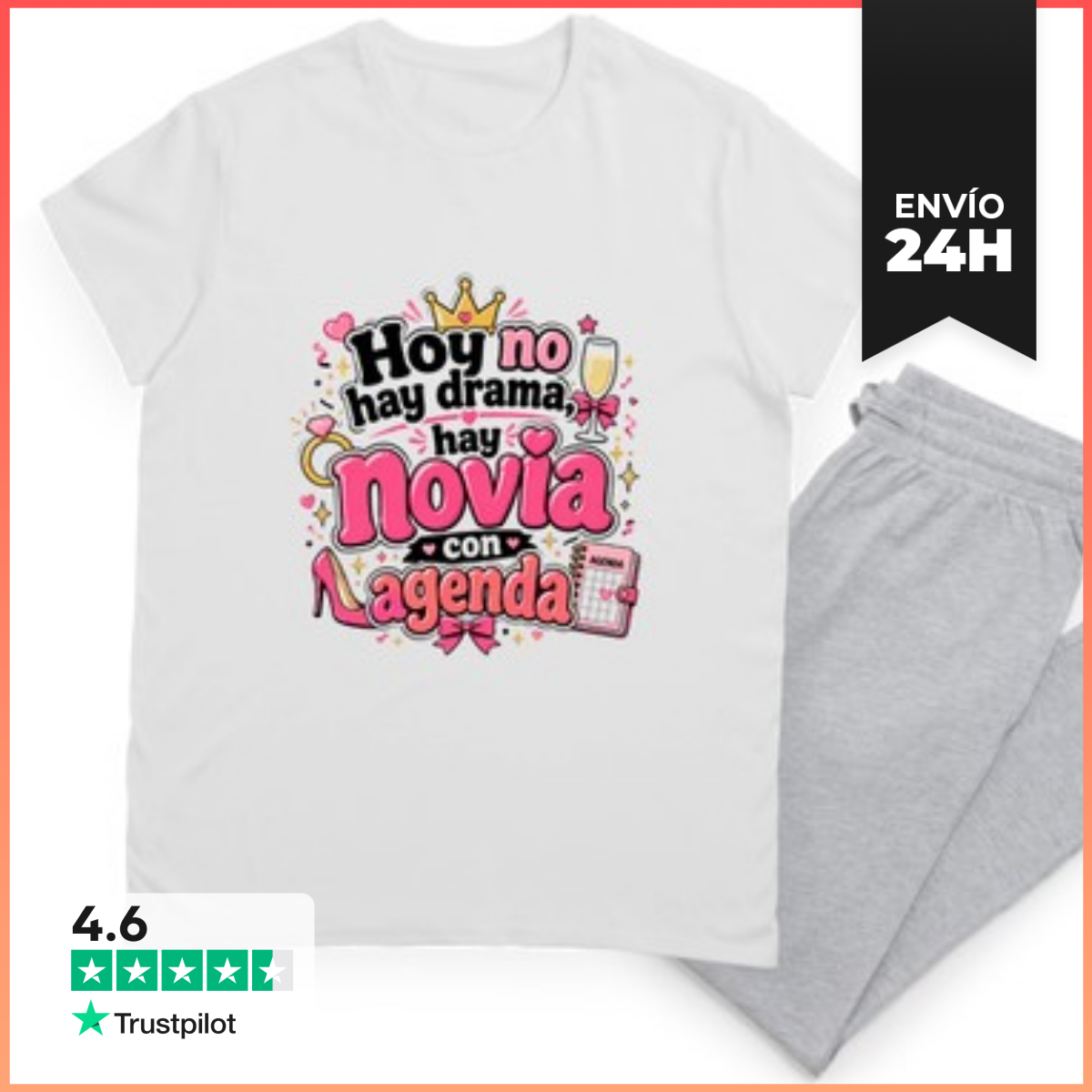 Pijama Hoy No Hay Drama, Hay Novia Con Agenda LaTostadora