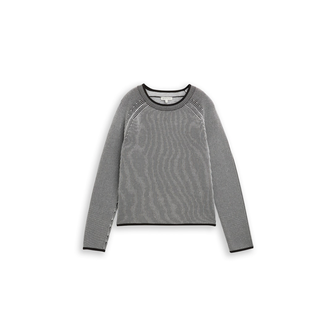 Tom Tailor Pullover Rundhalsausschnitt Baumwolle Bunt
